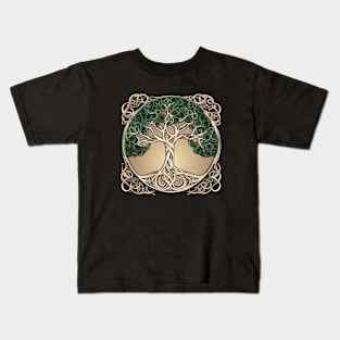 Tree of Life Paper Quilling Kids T-Shirt